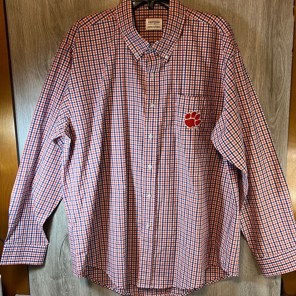 Men’s Campus Specialties Clemson Tigers long sleeve dress shirt.